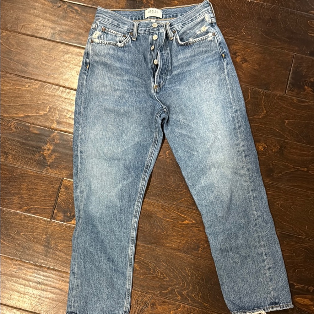 Agolde Blue Boyfriend Jeans